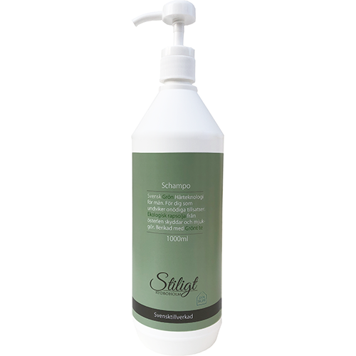 Ett allergivänligt salongsschampo med pump som rengör ditt hår
