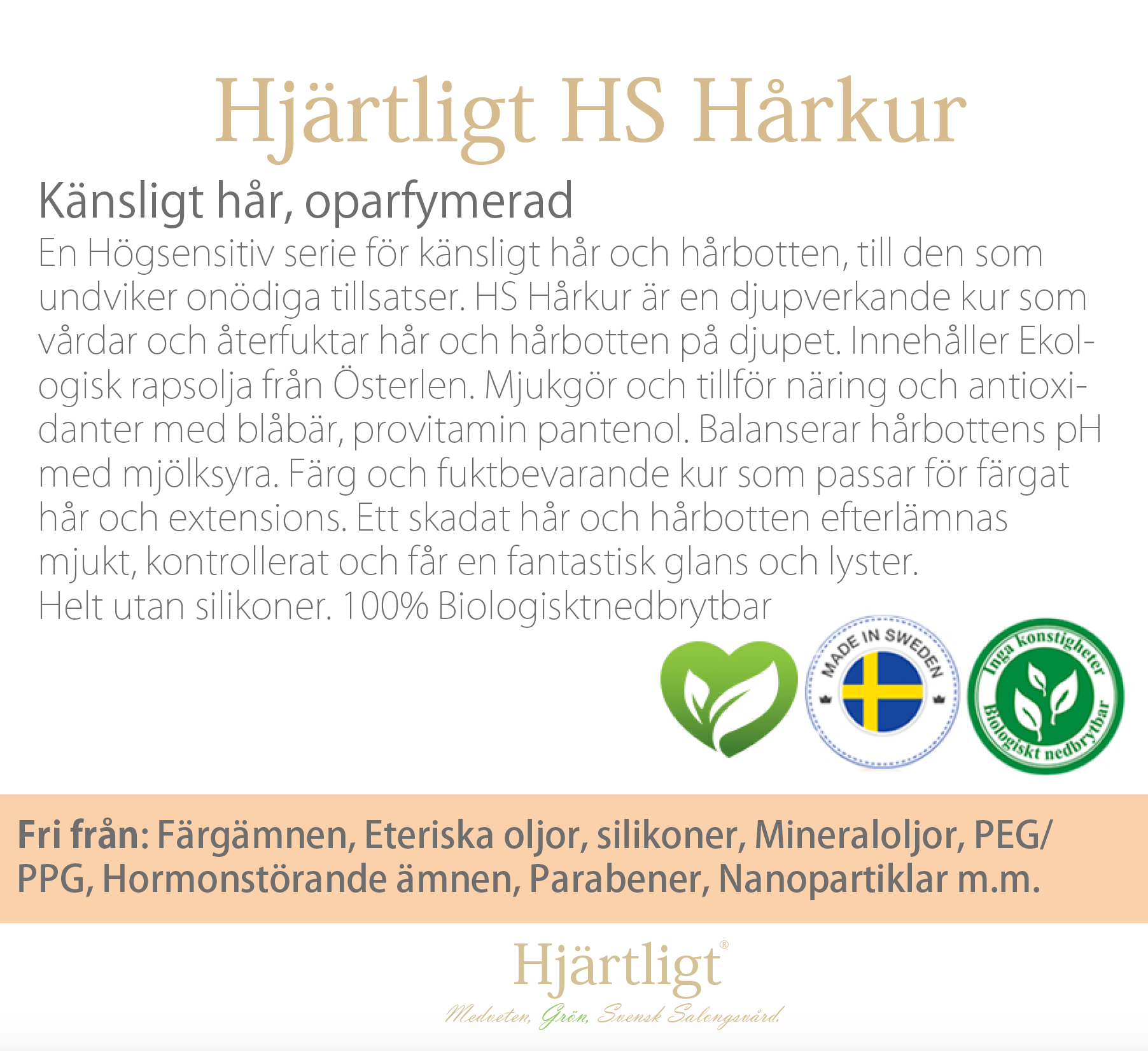 Skyltmaterial -Hyllkant-  HS Hårkur