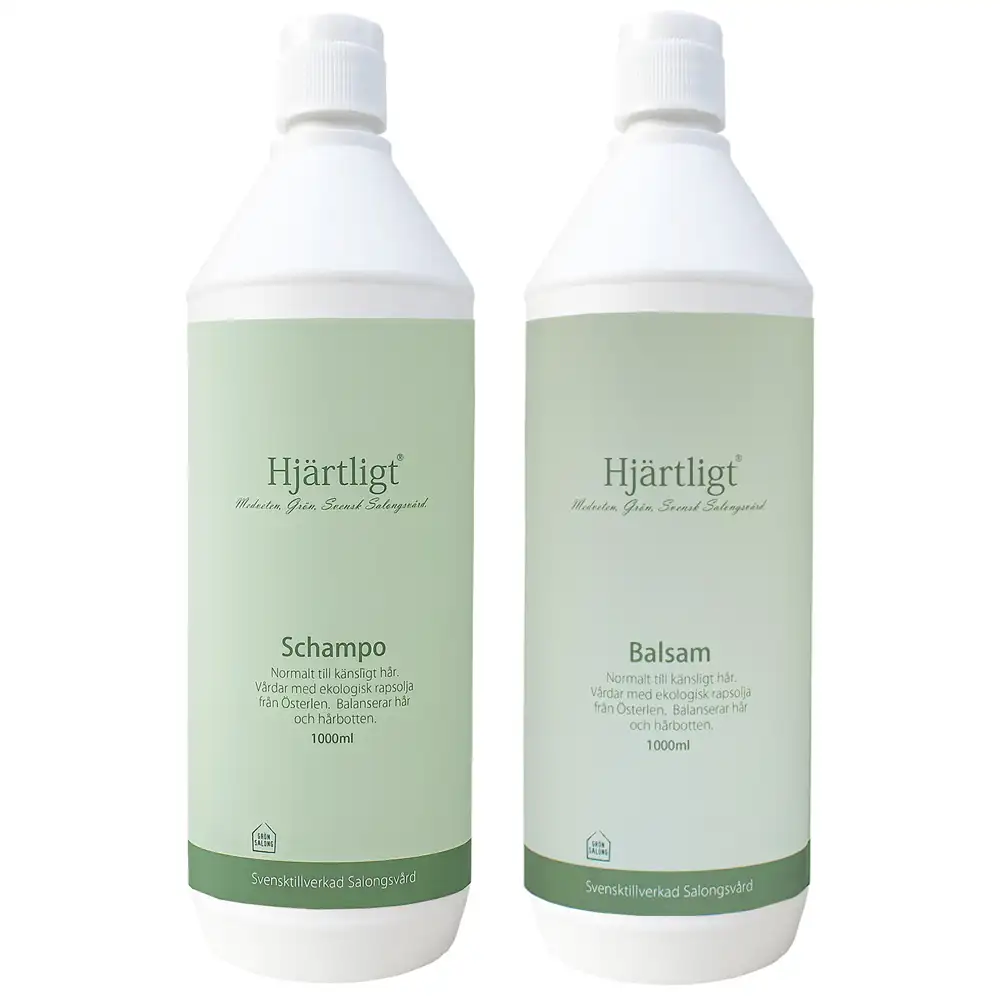 Hjärtligt Schampo & Balsam 1000ml