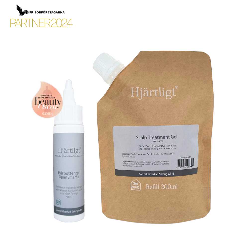 Refillpaket Hårbottengel med flaska