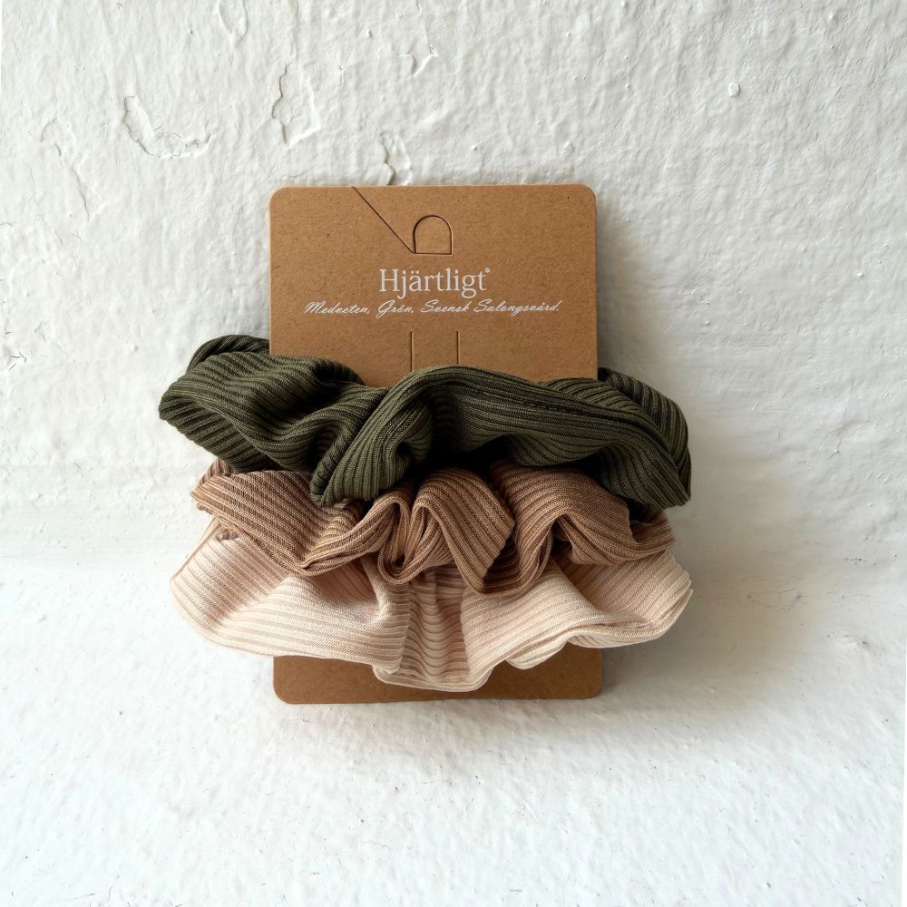 Hårschrunchies 3-pack
